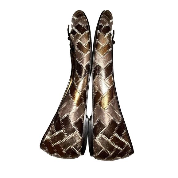 Cole Haan Brown Leather Patchwork Slip On Flats Women's Size 8.5B - Picture 8 of 10